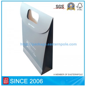 Envelop paper bag with velcro sealing