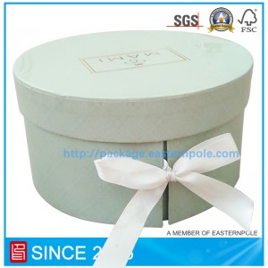 Luxury rigid round chocolate box with double layers