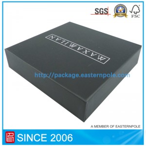 Black rigid cardboard drawer  box